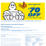 Michelin Tires Rebate 2022 Printable Rebate Form