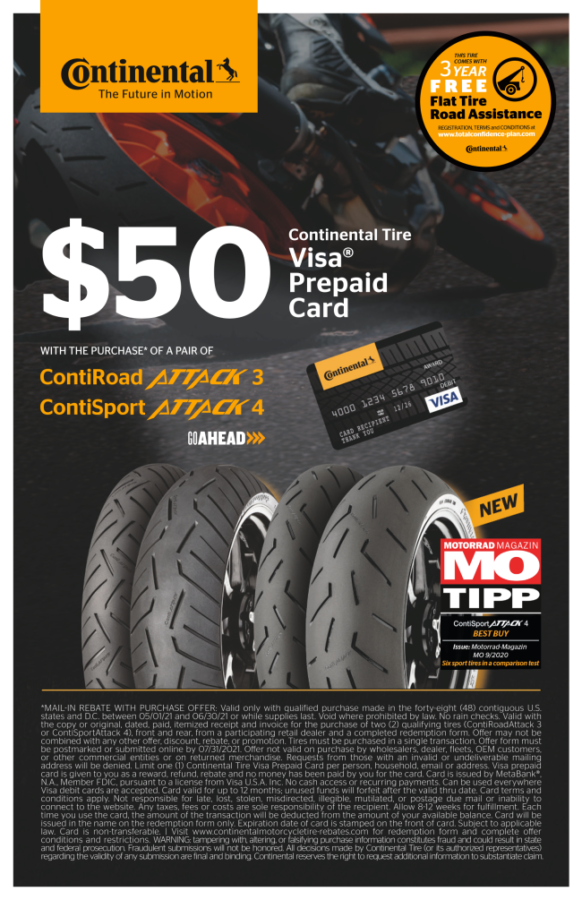 Motorcycle Tire Rebates 2022 Continental 2022 Tirerebate