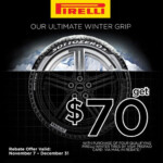 Right Now Get A 70 Mail in Rebate On 4 Select Pirelli Tires See Our