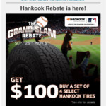 Tires easy Hankook Rebate Is Here Save Up To 100 Milled