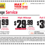 Tires Plus 19 99 39 99 Oil Change Printable Coupon