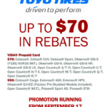 Toyo Fall 2022 Rebates Motion Tyres