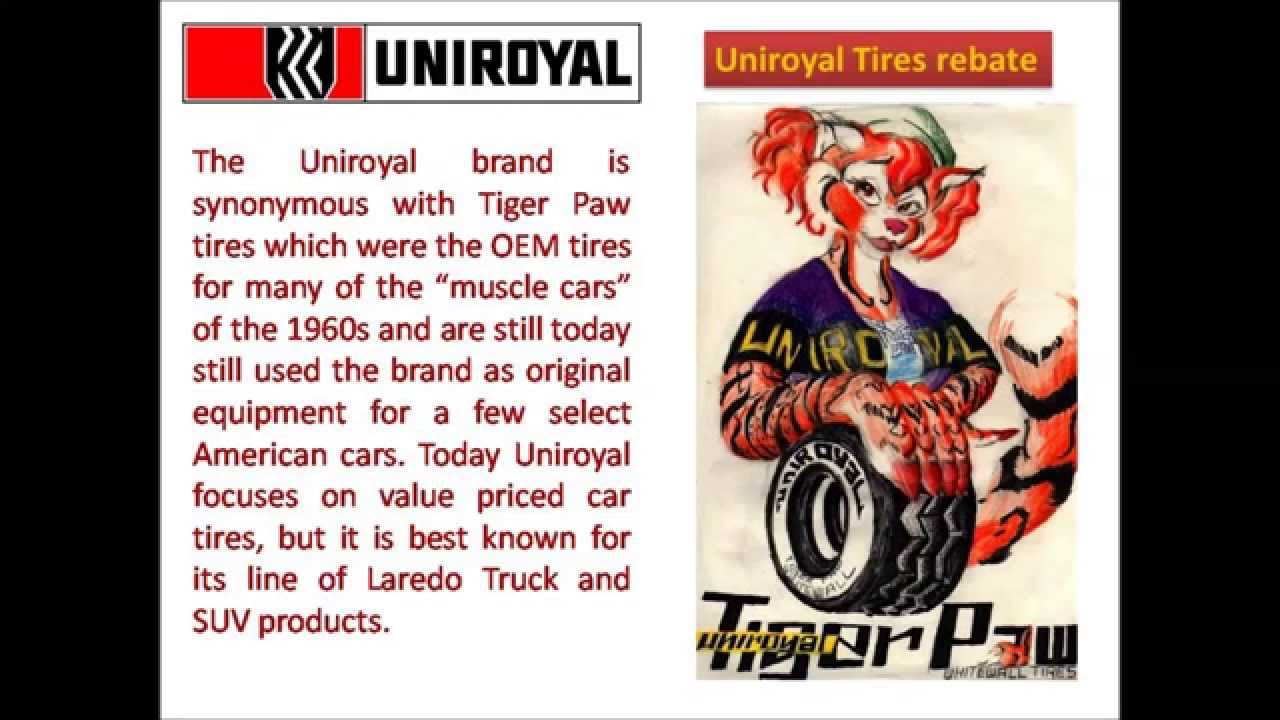 Uniroyal Tires Rebate Video YouTube