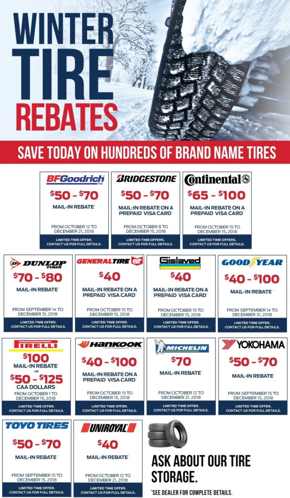 Winter Tire Rebates 2018 Final Ken Shaw Toyota