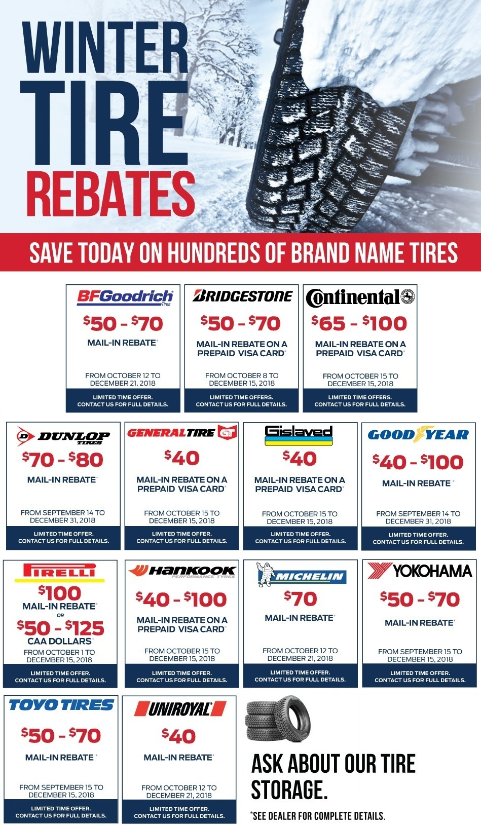 Winter Tire Rebates 2018 Final Ken Shaw Toyota