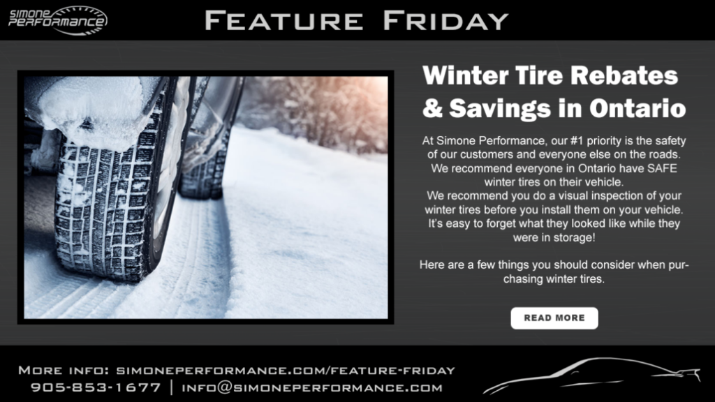 Winter Tire Rebates And Savings Simone Performance Newmarket