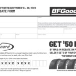 BF Goodrich Rebate Form Nov 2022 Car X