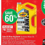 Canadian Tire Expired Pennzoil For 22 79 Plus Rebate Up To 20