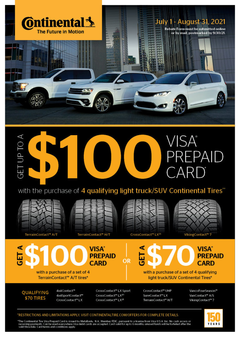 Continental Tire Rebate August 2022 2023 Tirerebate