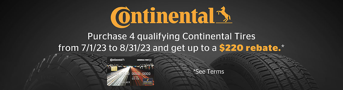 Continental Tire Rebate July August 2023 Giga tires