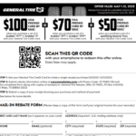 Current Rebates On General Tires Printable Rebate Form