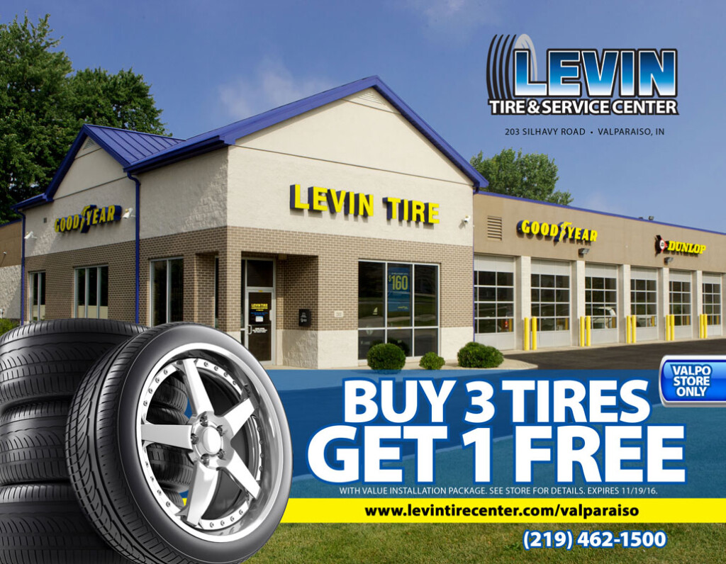 Levin Tire Service Center Offering Buy 3 Tires Get 1 Free NWILife