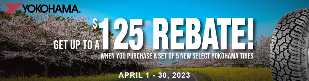 Yokohama Spring 2023 Rebate Tires easy