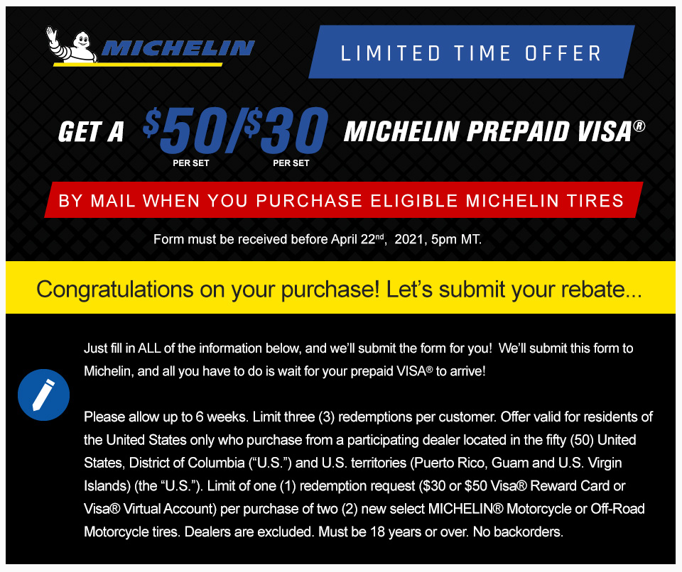 2021 Michelin March April Rebate Form