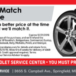 30 Day Price Match On TIres Reliable Chevrolet