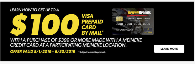 50 Cooper Tires Rebate PLUS Up To 100 Meineke Credit Card Rebate