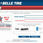 Belletirerebate Com Belle Tire Rebate Redemptions