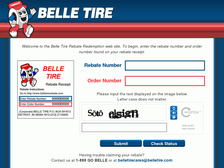 Belletirerebate Com Belle Tire Rebate Redemptions