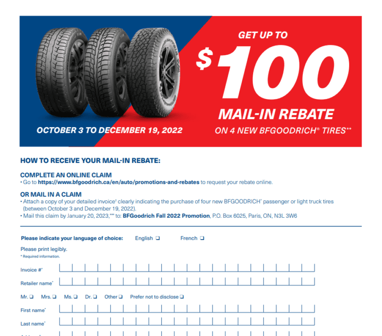 Bfgoodrich Ko2 Date Code Printable Rebate Form