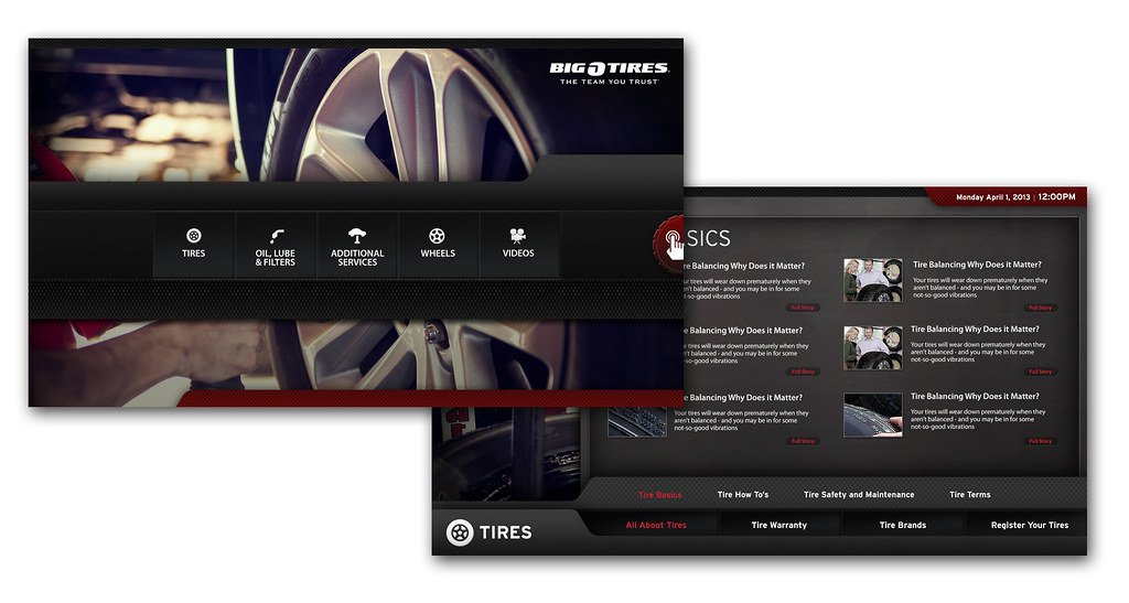 Big O Tire Digital Interactive Signage Design Lm2426 Flickr