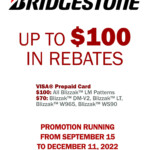 Bridgestone Fall Rebate Tirecraft