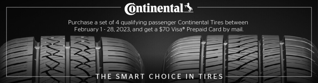 Continental Tire Rebate February 2023 Giga tires