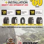 Dunlop Fall 2020 Tire Rebate Pig Trail Harley Davidson Pig Trail