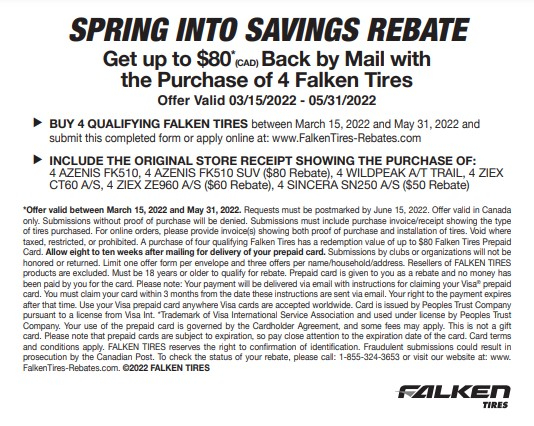 Falken Tire Rebate 2023 TireRebate