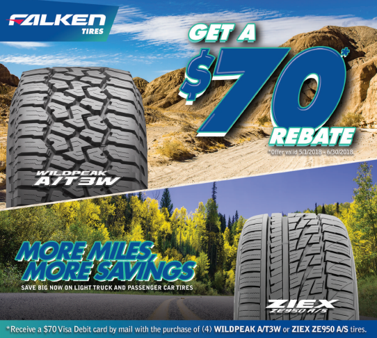 Falken Tire Rebate For May 2018 Tire Rebates