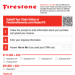 Firestone Tire Rebate Form 2023 Printable Rebate Form