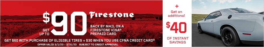 Firestone Up To 90 Rebate Tires Etc