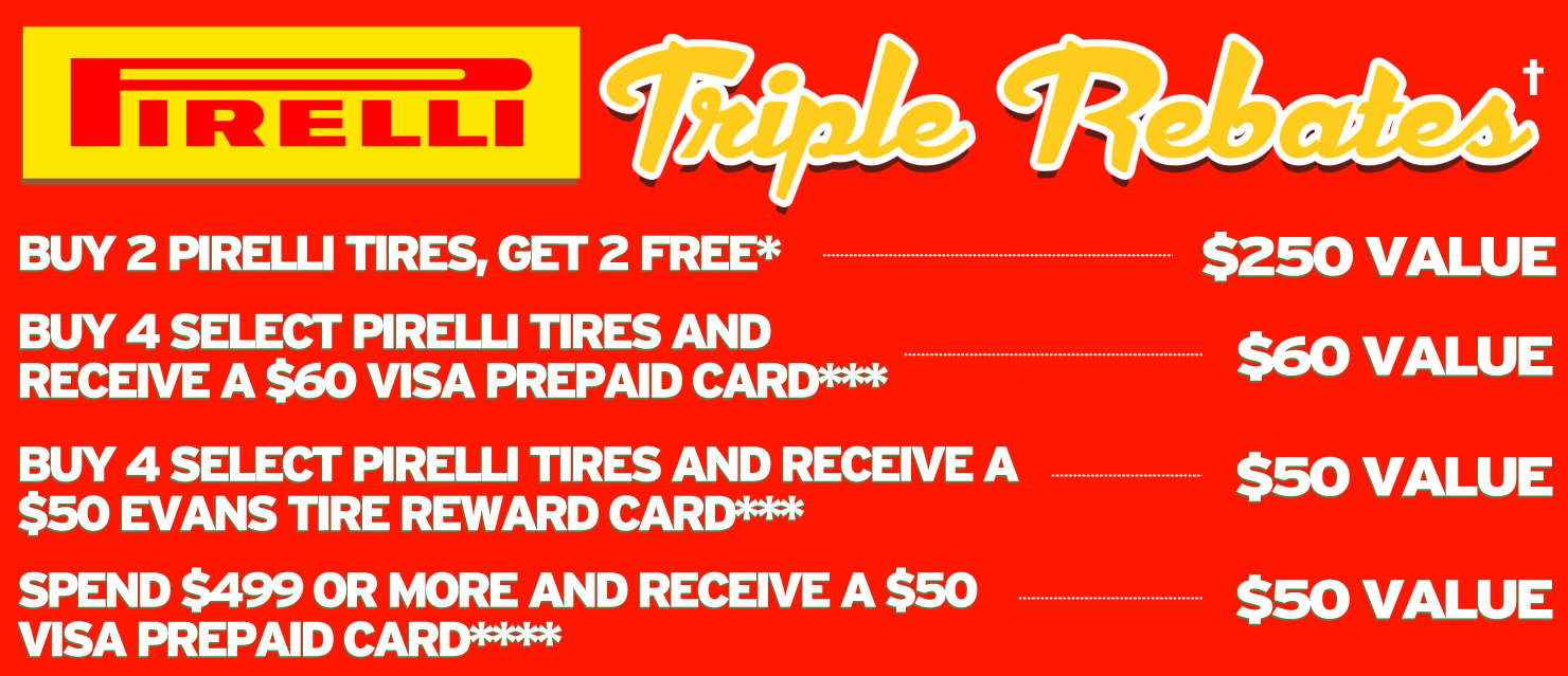 Great Deals On Pirelli Tires Evans Tire Service Centers San Diego