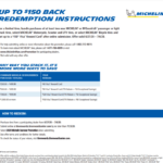 Michelin Rebate Motorcycle Printable Rebate Form