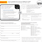 Pirelli Tires Rebate Printable Rebate Form