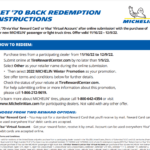 Rebate Form For Michelin Tires Printable Rebate Form