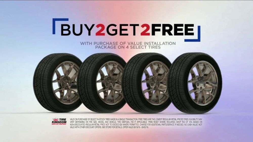  Tire Kingdom Labor Day Savings TV Commercial Buy Two Get Two Tires 