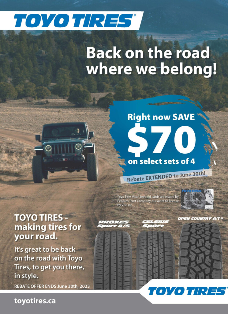 Toyo Tires Spring 2023 Rebate 3 11 6 30