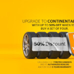 Up To 50 Discount On A Set Of 4 Tires Continental Tires Lebanon