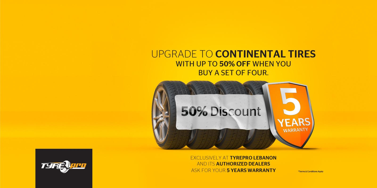 Up To 50 Discount On A Set Of 4 Tires Continental Tires Lebanon